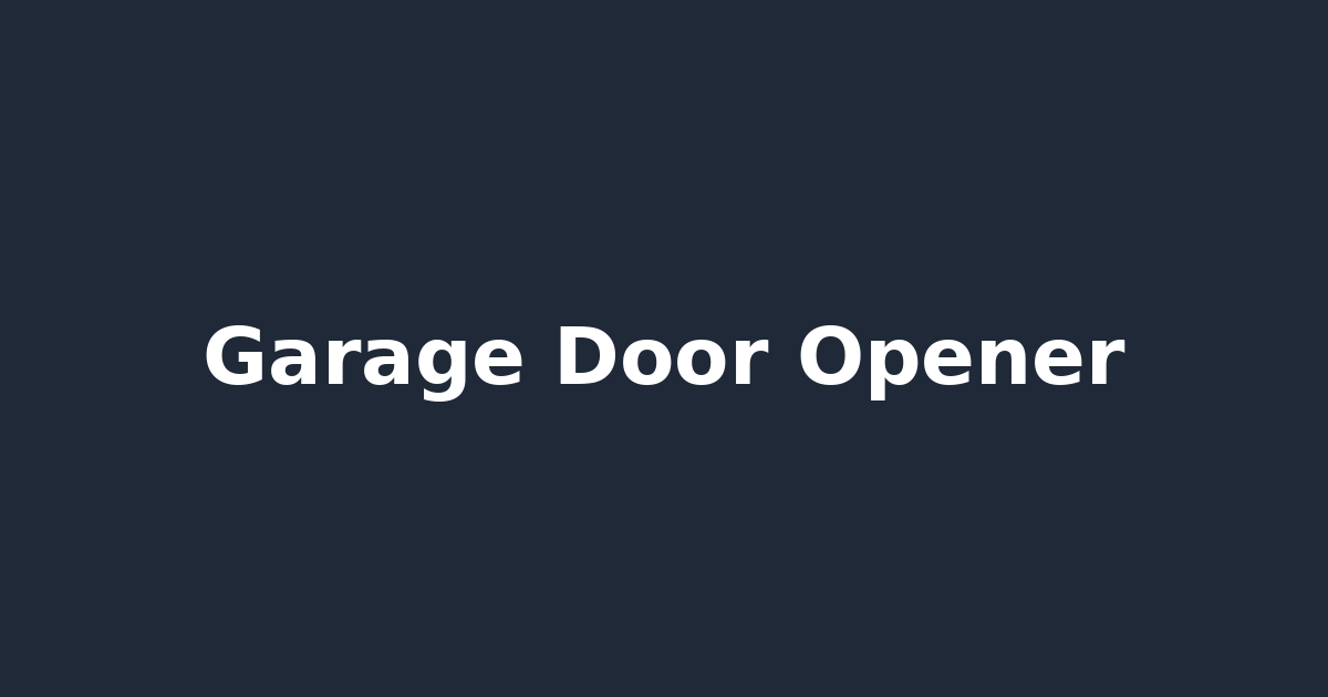 Garage Door Opener
